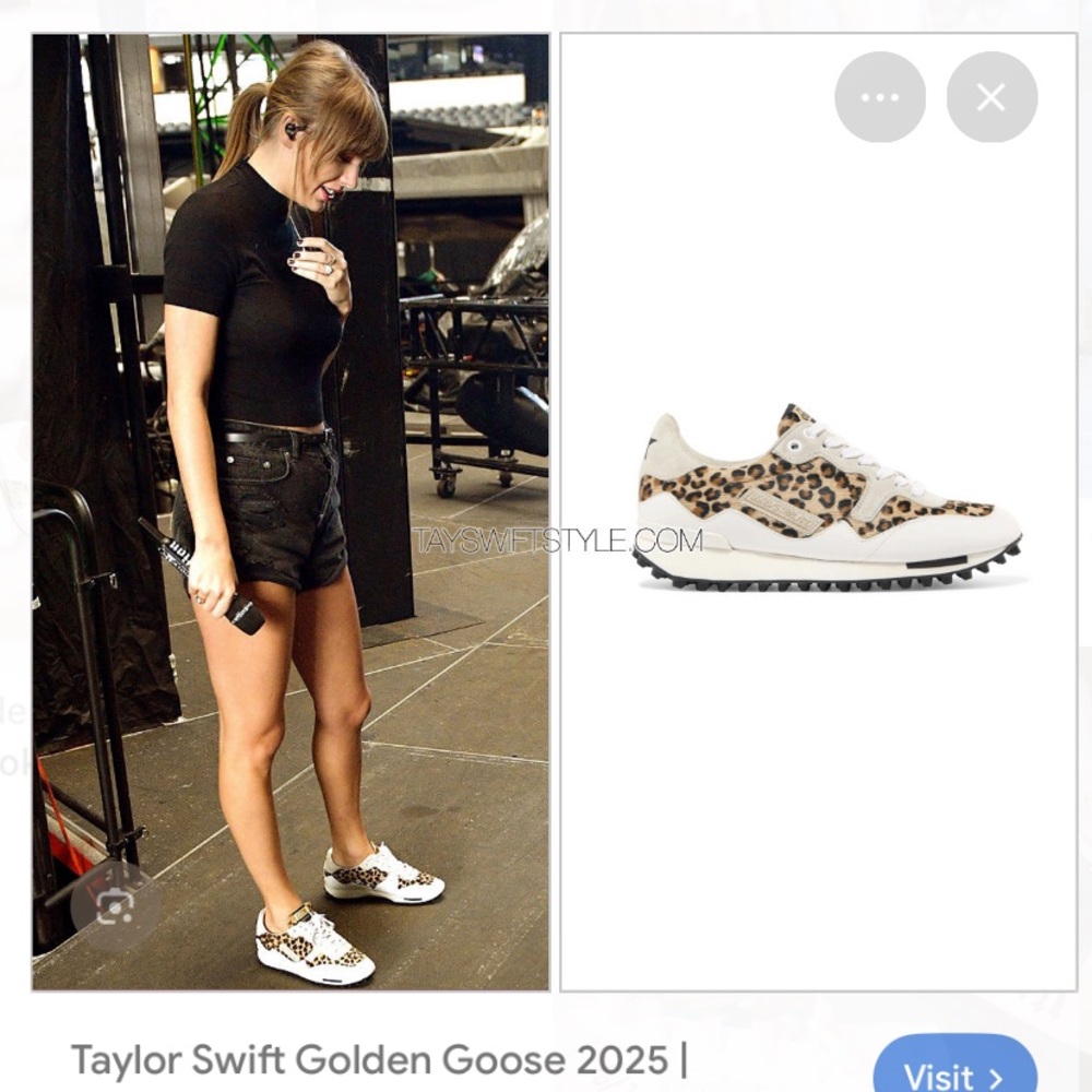 Golden Goose Starland Joggers in Leopard ASO Taylor Swift - Women’s size 37 (7)
